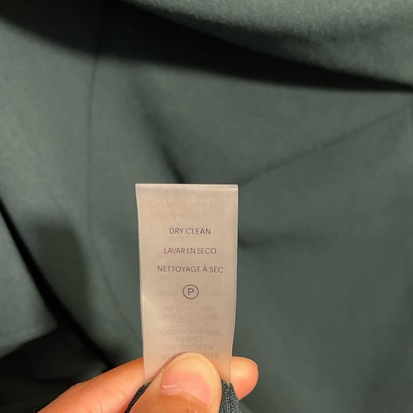 Calvin Klein Off The Shoulder Sheath Dress, Size 2 (US) Deep Sea Green - Picture 8 of 9